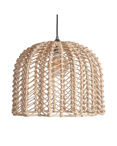 Lámpara de colgar plissé rattan