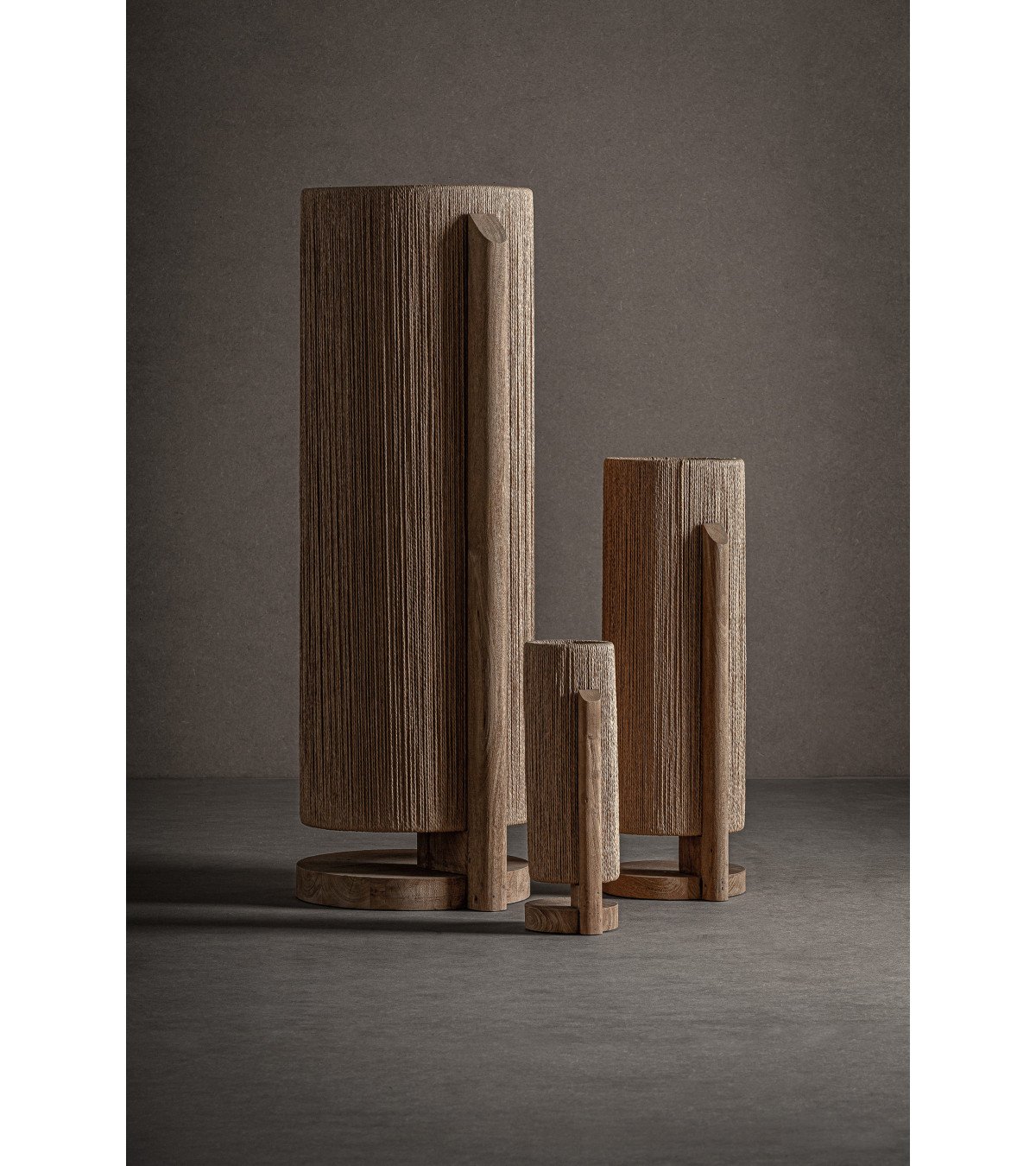 Lámpara de pie jacquard