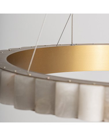 Lámpara de colgar aurea