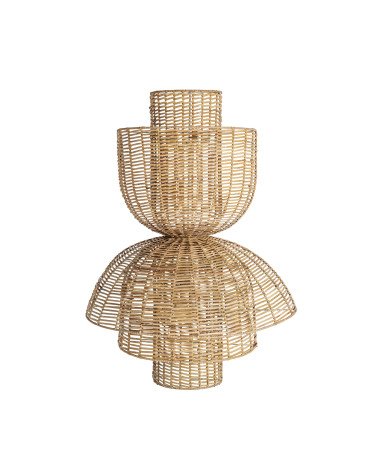 Aplique plissé rattan