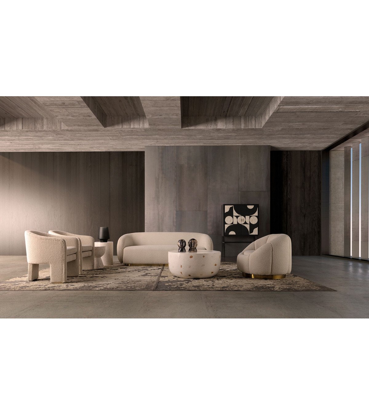 Sillón Prati bouclé