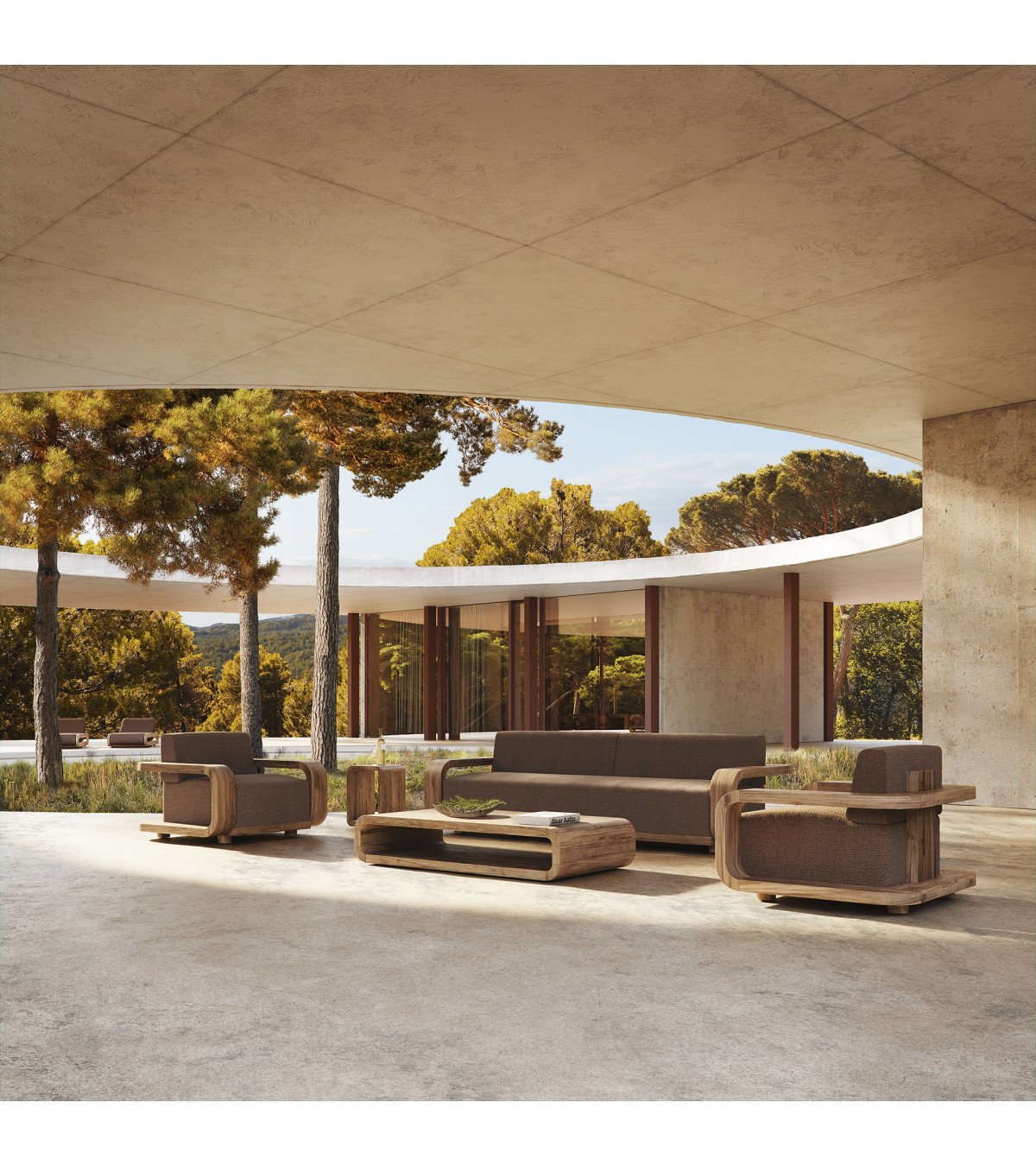 Mesa de centro corba