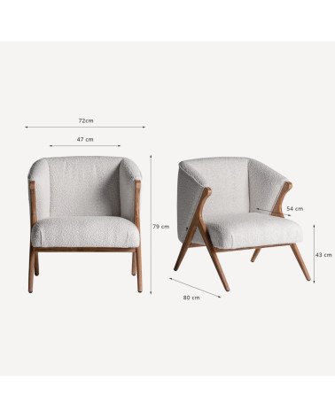 Sillón Prati bouclé