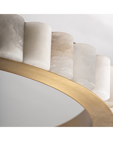 Lámpara de colgar aurea